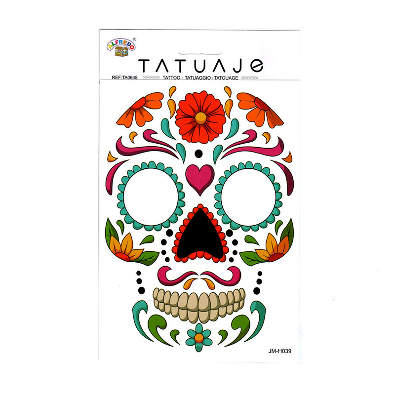 Distribuidor mayorista de Tatuajes temporales Calavera Halloween