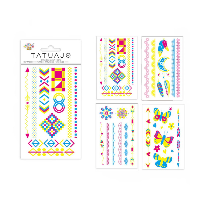 Tatuajes temporales infantiles - Neon