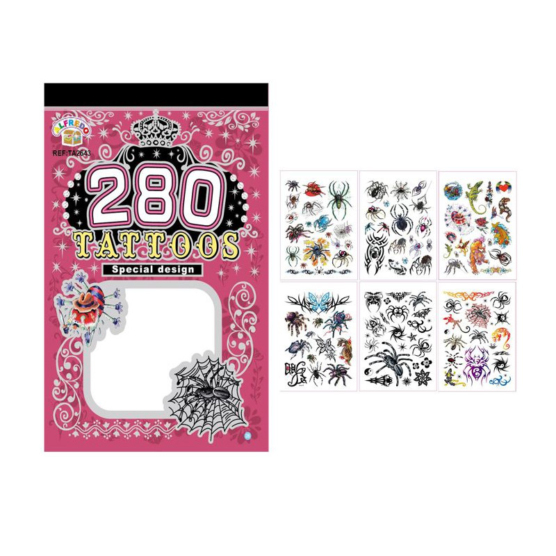 Set de 280 tatuajes temporales TA2643