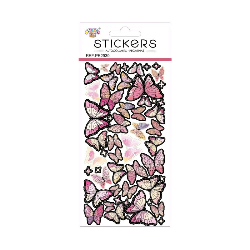 Pegatinas 3D Mariposas PE2939 - rosa