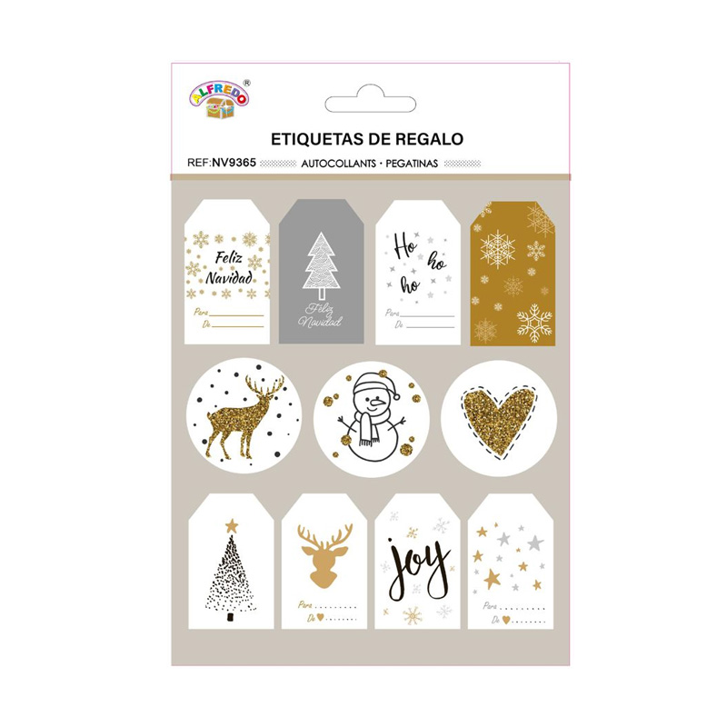 Etiquetas adhesivas para regalo Navidad NV9365