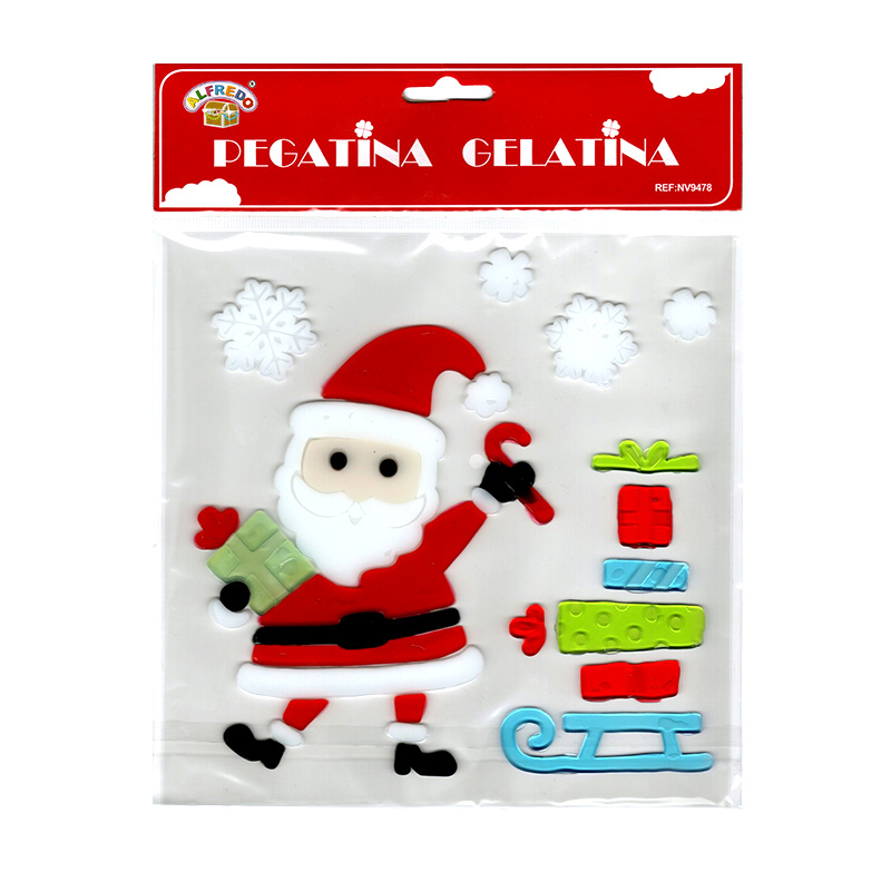 Distribuidor mayorista de Decoración pegatinas gelatina Navidad NV9478
