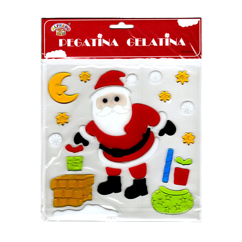 Distribuidor mayorista de Decoración pegatinas gelatina Navidad - NV9504