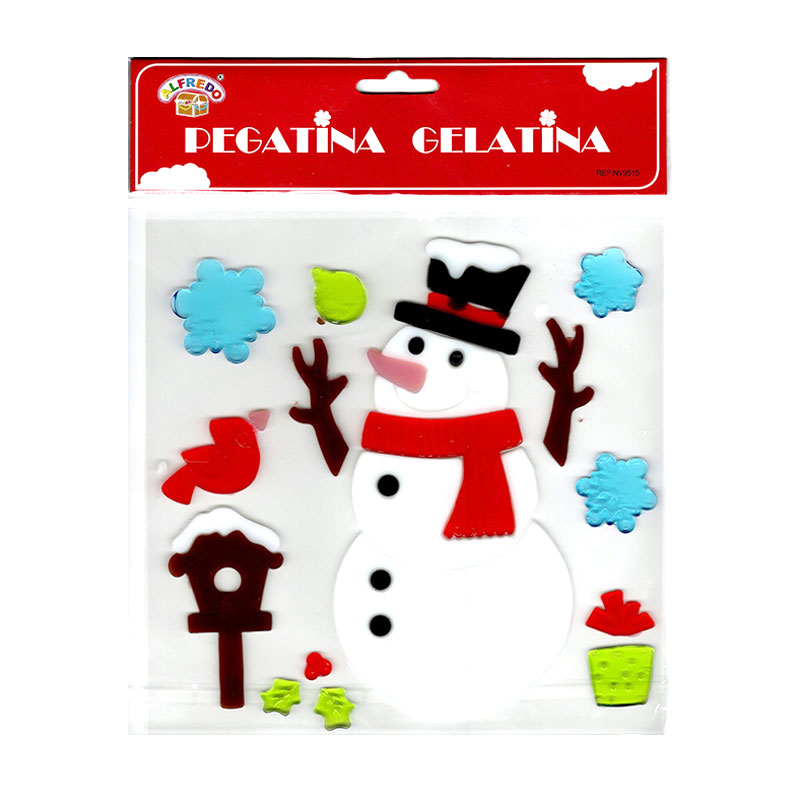 Distribuidor mayorista de Decoración pegatinas gelatina Navidad - NV9515