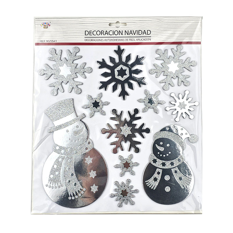 Distribuidor mayorista de Decoración 3D pegatinas muñecos de nieve Navidad - NV9541