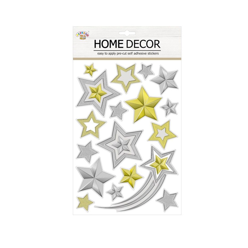 Decoración pegatinas estrellas Navidad - NV9683