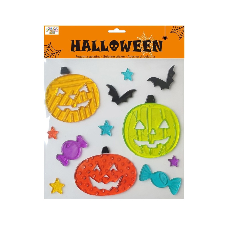 Decoración pegatinas gelatina Calabazas Halloween HA9760