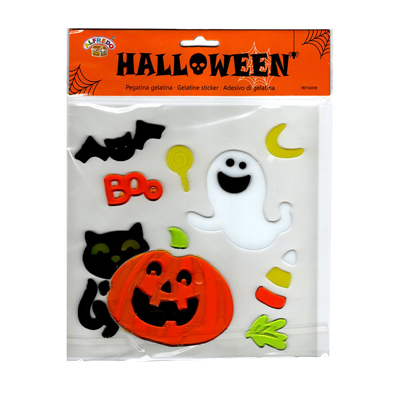 Distribuidor mayorista de Decoración pegatinas gelatina Calabaza Halloween HA9768