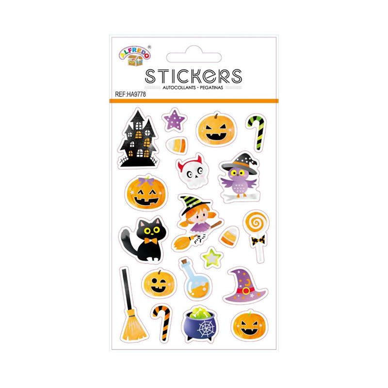 Pegatinas 3D Brujita Halloween HA9778
