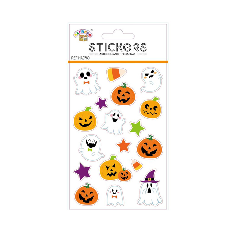 Pegatinas 3D Fantasmas y Calabazas Halloween HA9780