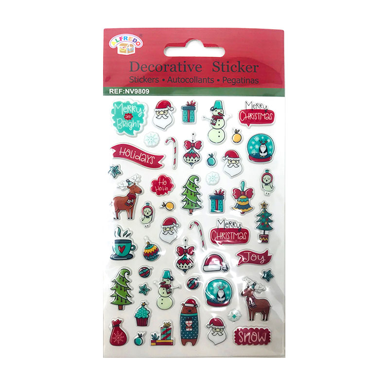 Distribuidor mayorista de Pegatinas 3D Merry Christmas