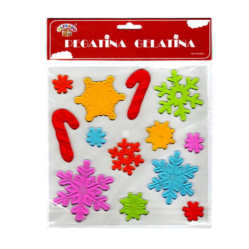 Distribuidor mayorista de Decoración pegatinas gelatina Navidad - NV9842