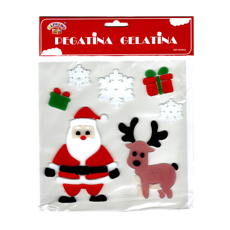 Distribuidor mayorista de Decoración pegatinas gelatina Navidad - NV9843