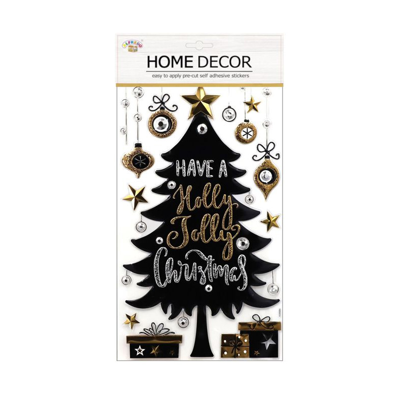 Decoración 3D pegatinas Copos de nieve Navidad - NV9925