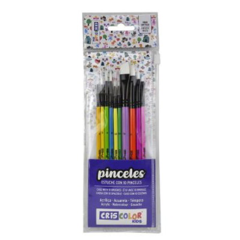 Set de 10 pinceles Creative fibras sintéticas