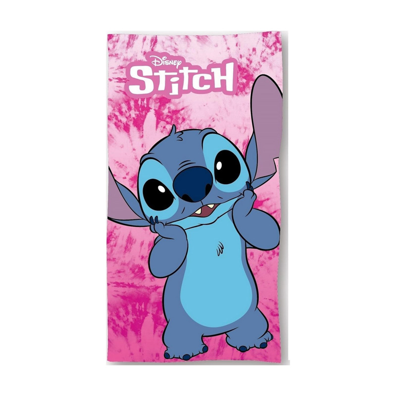 Toalla microfibra Stitch Disney 70x140cm 245g/m² - rosa