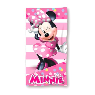 Toalla microfibra Minnie Mouse 70x140cm 245g/m²