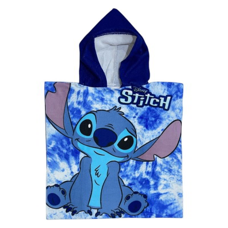 Poncho toalla 50x100cm Stitch microfibra 245 gsm