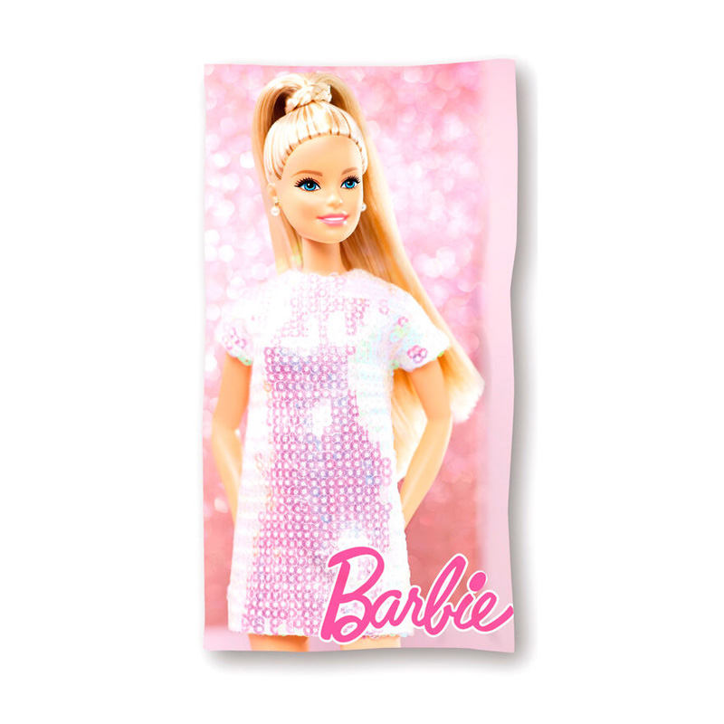 Toalla microfibra Barbie 70x140cm 250g/m²