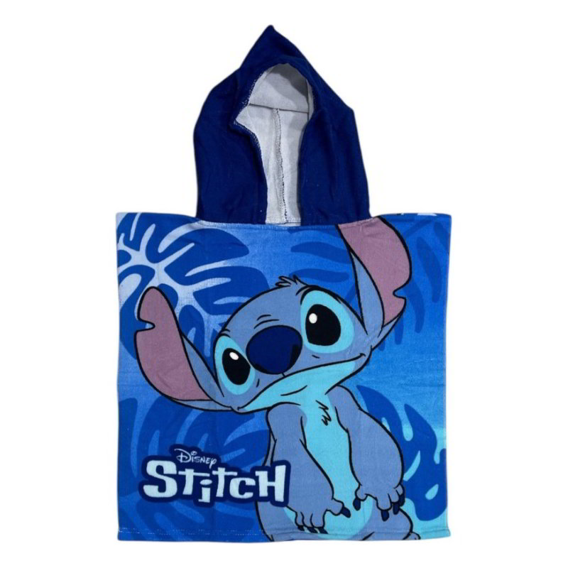 Poncho toalla 50x100cm Stitch Palm microfibra 245 gsm