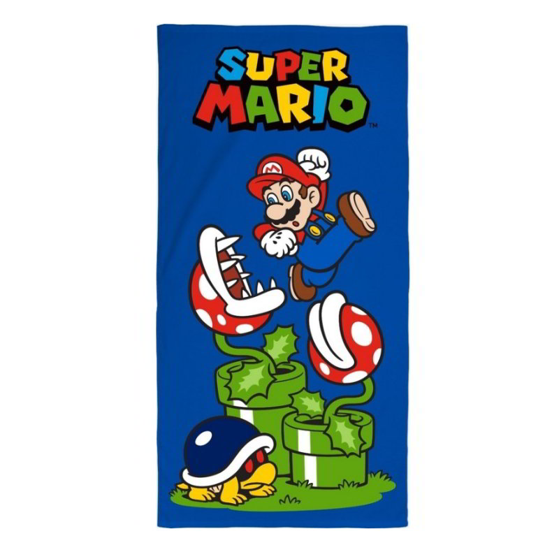 Toalla microfibra 70x140cm Super Mario