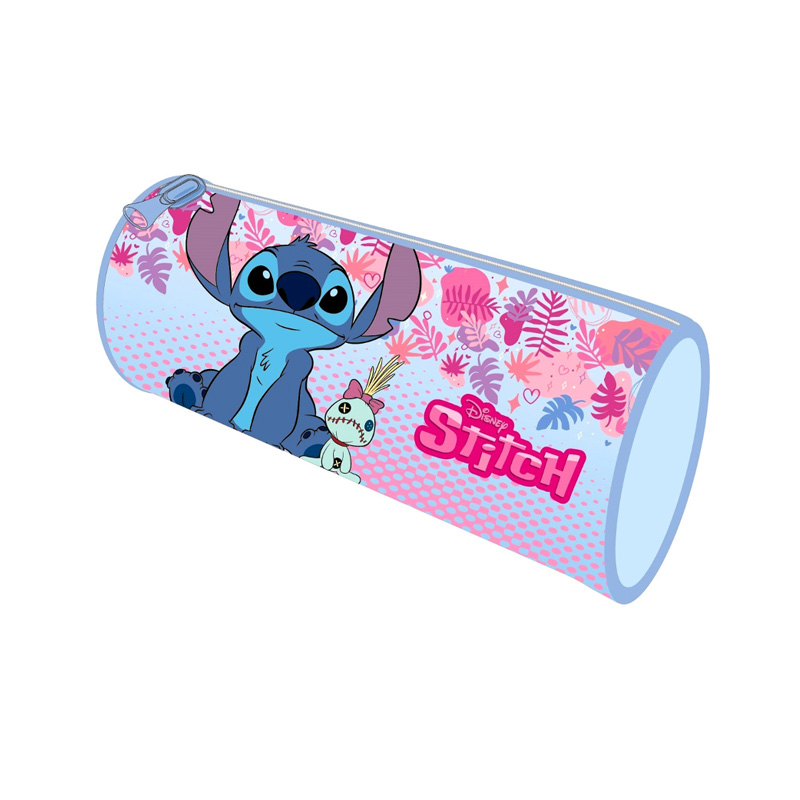 Estuche cilíndrico 22cm Stitch Disney