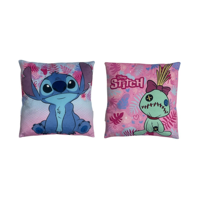 Cojín Stitch 38x38cm Disney - rosa