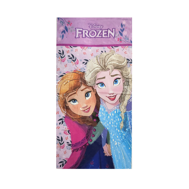 Toalla microfibra poliéster 70x140cm Frozen Disney 245gsm - rosa
