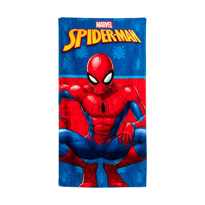 Toalla microfibra poliéster 70x140cm Spiderman 245gsm