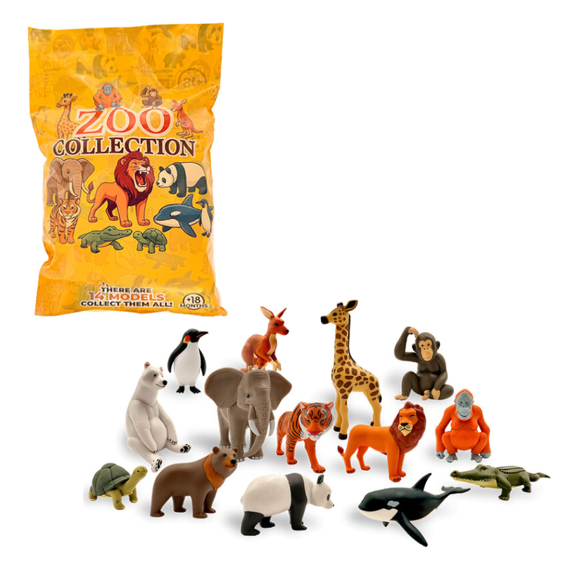 Sobres figuras animales Zoo Collection