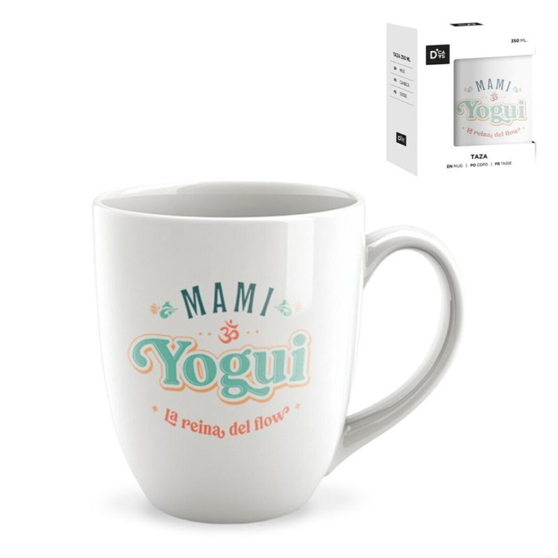 Taza cerámica frases - Mami Yogui la reina del flow