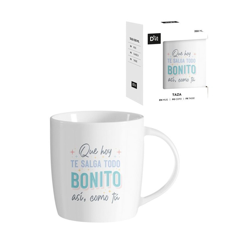 Taza cerámica frases - Que hoy te salga todo bonito