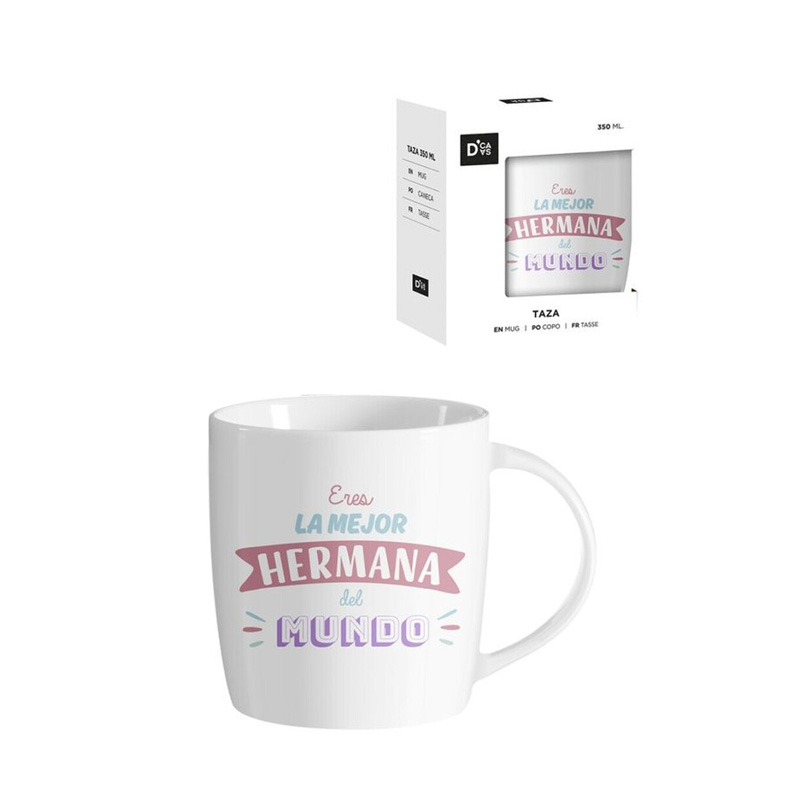 Taza cerámica frases - Eres la mejor hermana del mundo