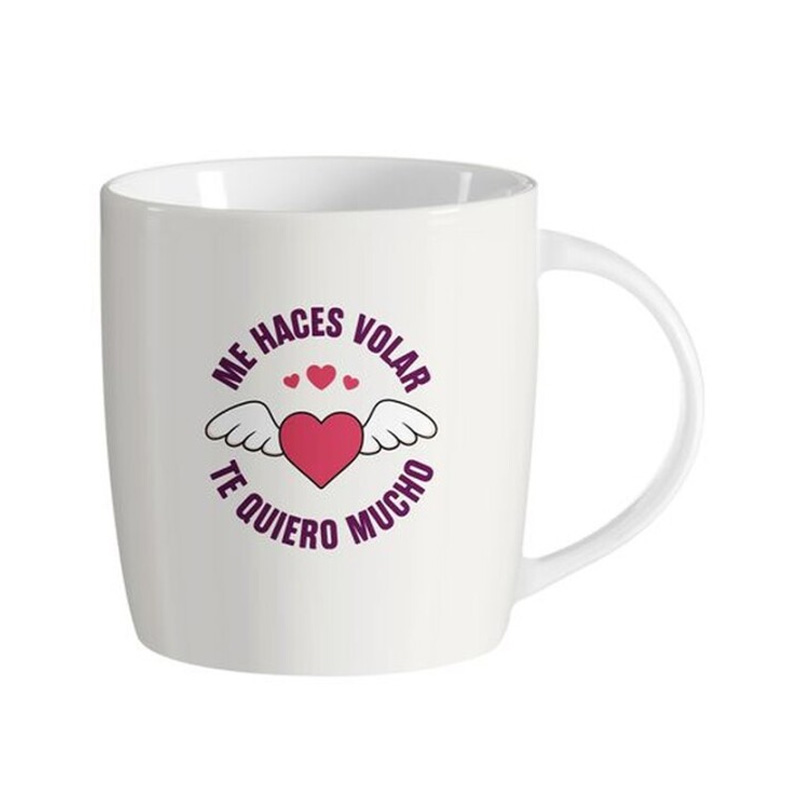 Taza cerámica frases - Me haces volar Te quiero mucho San Valentin