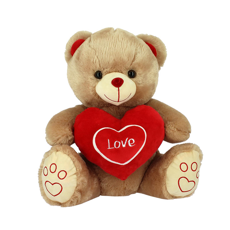Distribuidor mayorista de Peluche Oso c/corazón Love 42cm - marrón