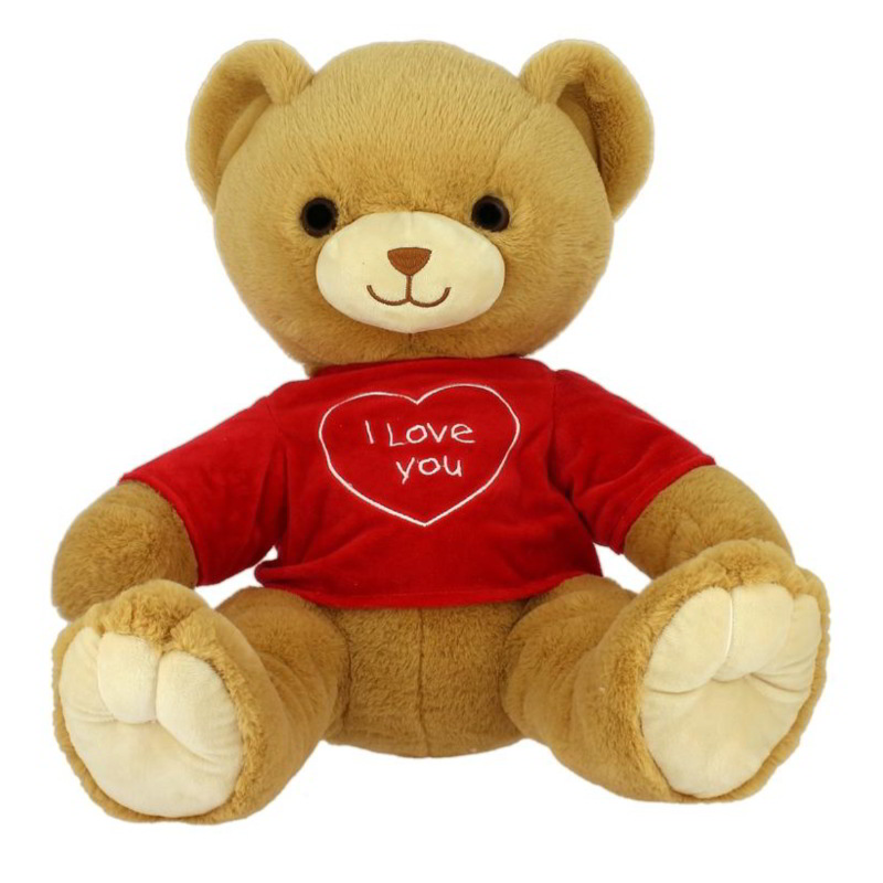 Peluche Oso Camiseta I Love You 42cm San Valentin