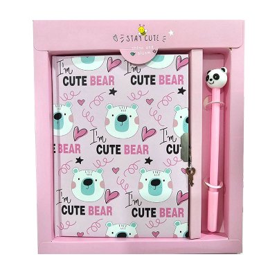 Wholesaler of Set de escritura Cute Bear - rosa