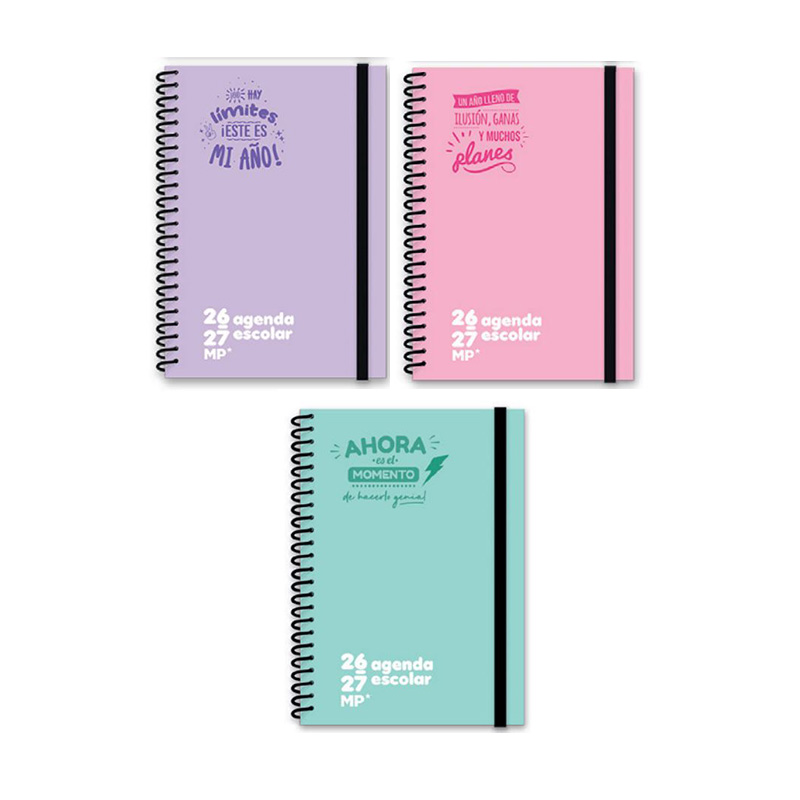 Agenda escolar A5 Positividad Día pagina 2026-2027