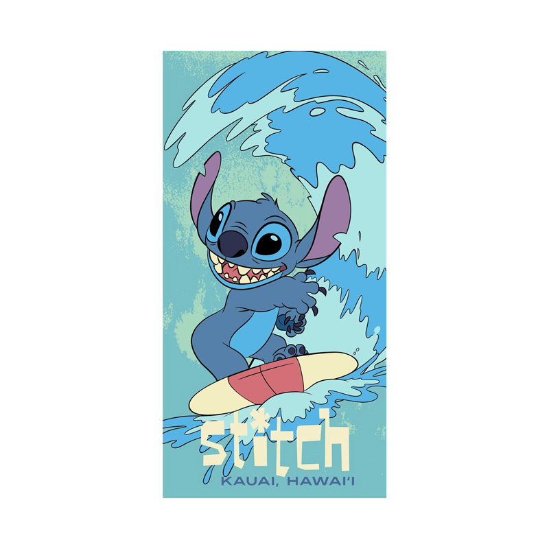 Toalla microfibra 70x140cm Stitch Hawaii