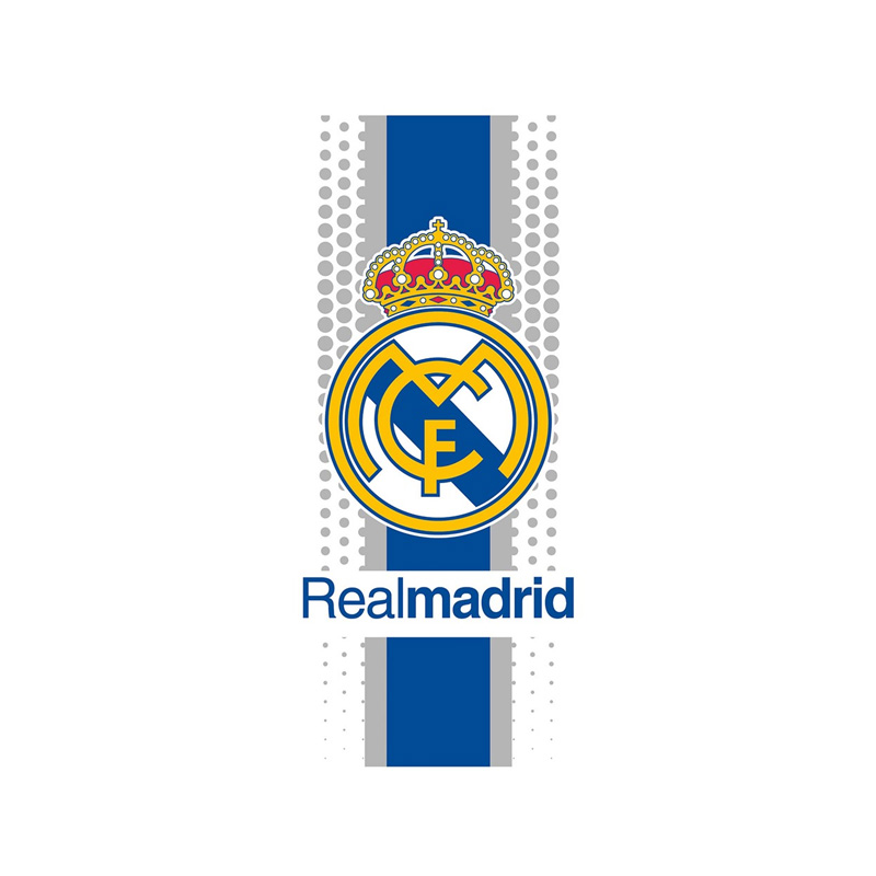 Toalla microfibra 70x140cm Real Madrid - blanca
