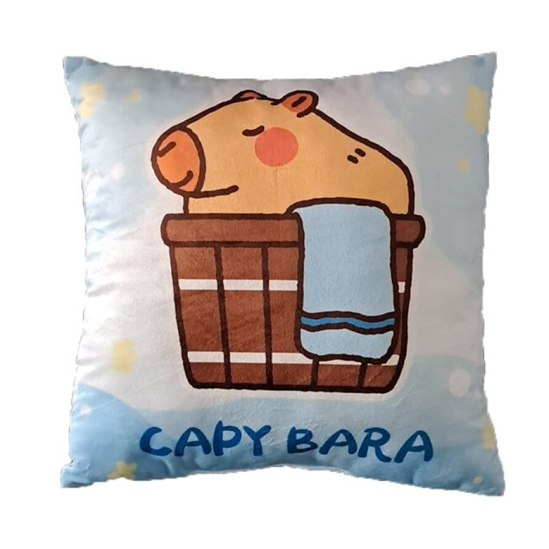 Cojín Capibara 40x40cm - azul