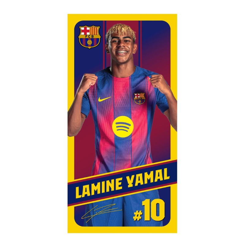 Toalla microfibra 70x140cm FC Barcelona Lamine Yamal