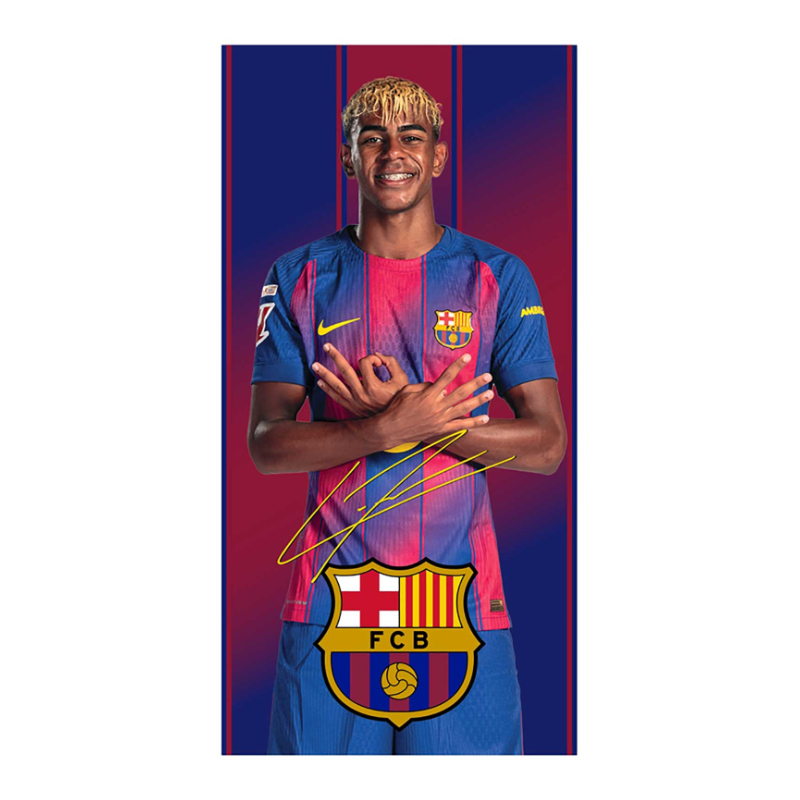 Toalla microfibra 70x140cm FC Barcelona Lamine Yamal - modelo 2