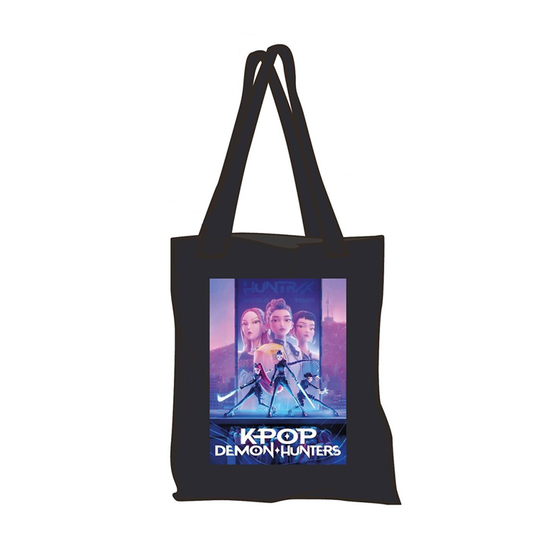 Bolsa shopping tela Cazadoras KPop Demon Hunters 43cm