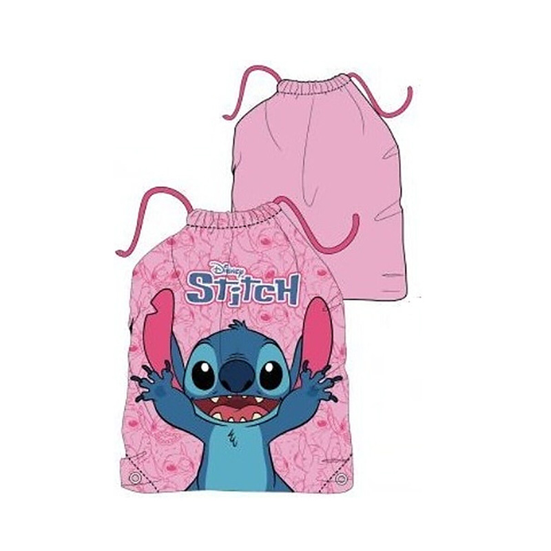 Saco pequeño Stitch 26x21cm - rosa