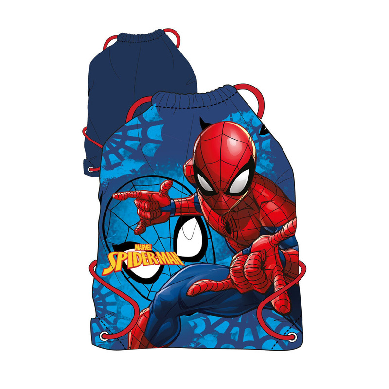 Saco grande Spiderman 40cm - azul