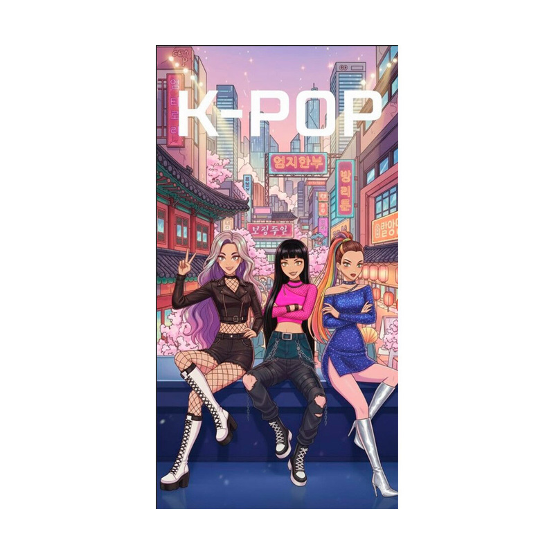 Toalla microfibra Kpop 140x70cm