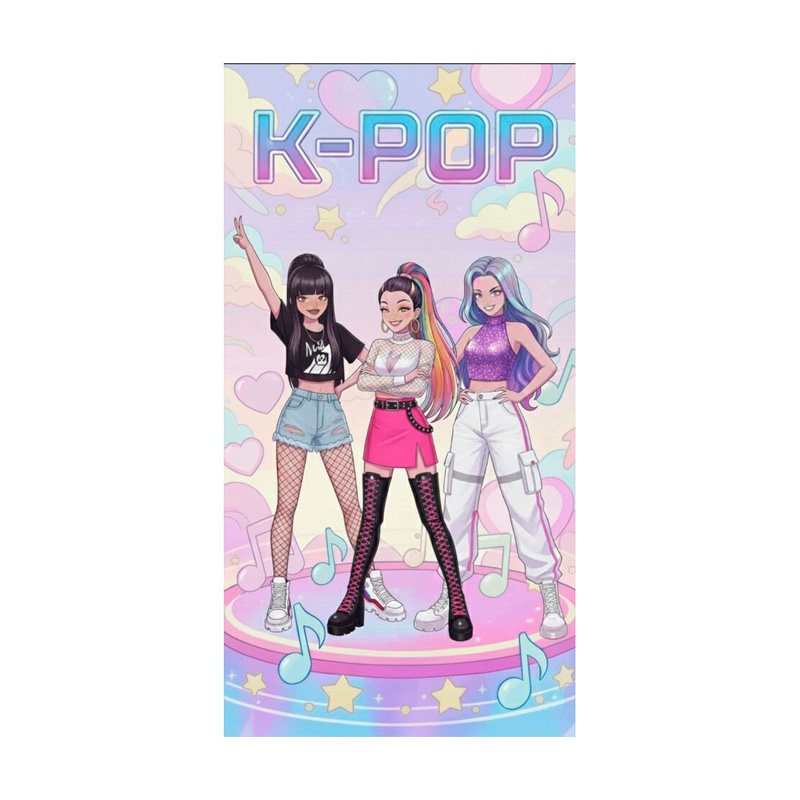 Toalla microfibra poliéster Kpop 140x70cm