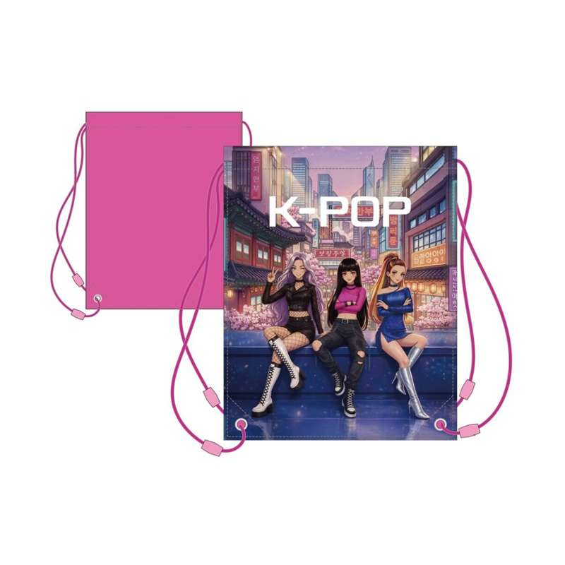 Saco grande KPop 40cm - rosa