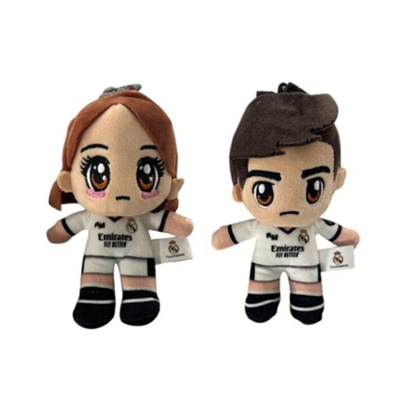 Peluche jugador chico y chica Real Madrid 12cm